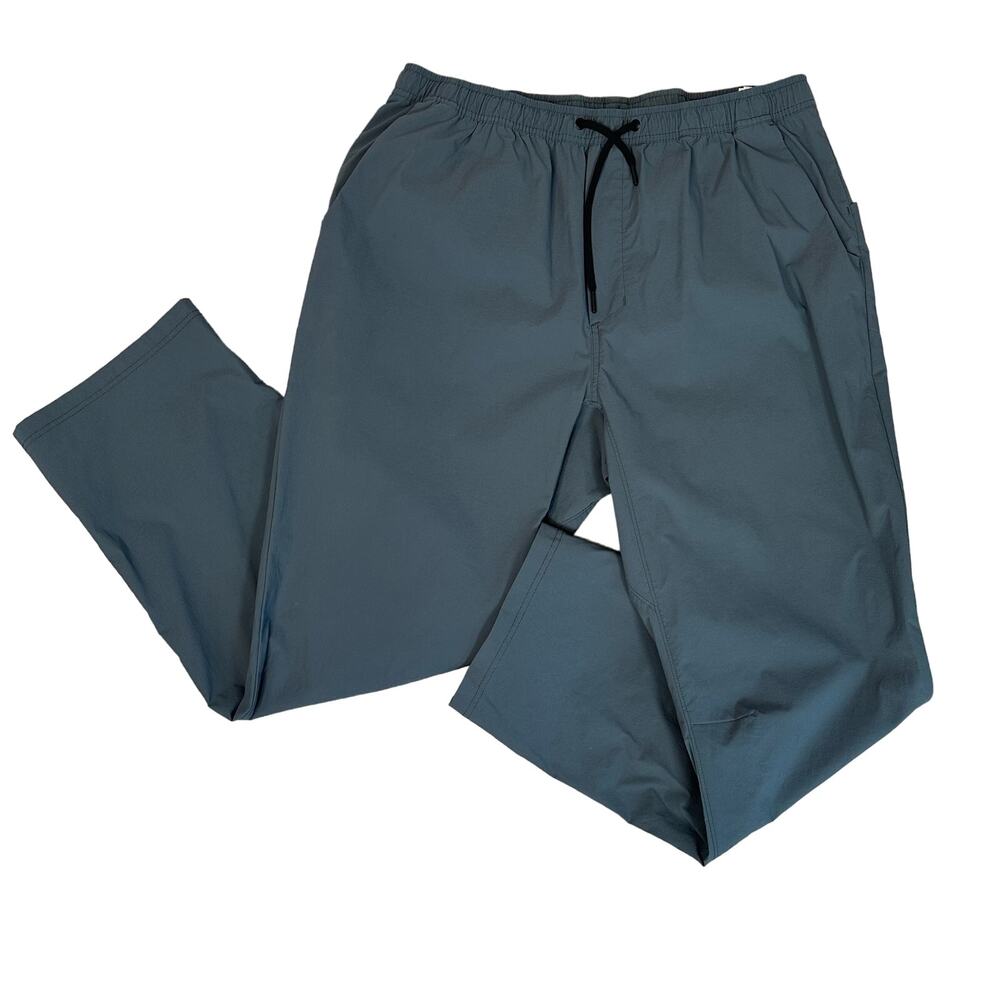 Mens Mountain Hardware Green Pants Pull On XXL High Rise Outdoor Hiking Straight